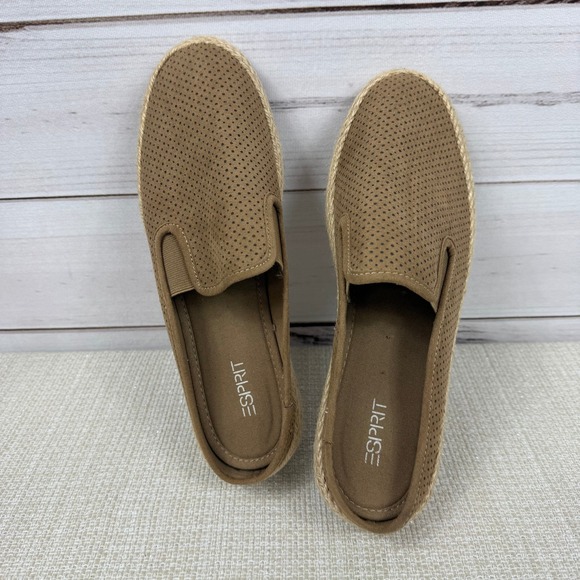 Esprit‎ Women's Neema Espadrilles Slip On Shoes 8.5 Comfort Shoes Brown - Picture 3 of 7